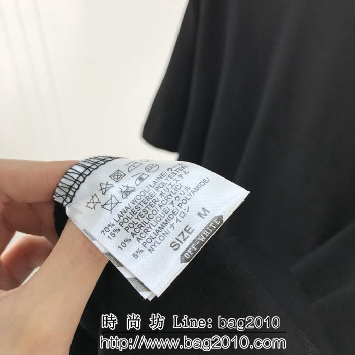 OFF-white19ss春夏新款 漸變色箭頭 精梳棉短袖 男女同款 ydi1454